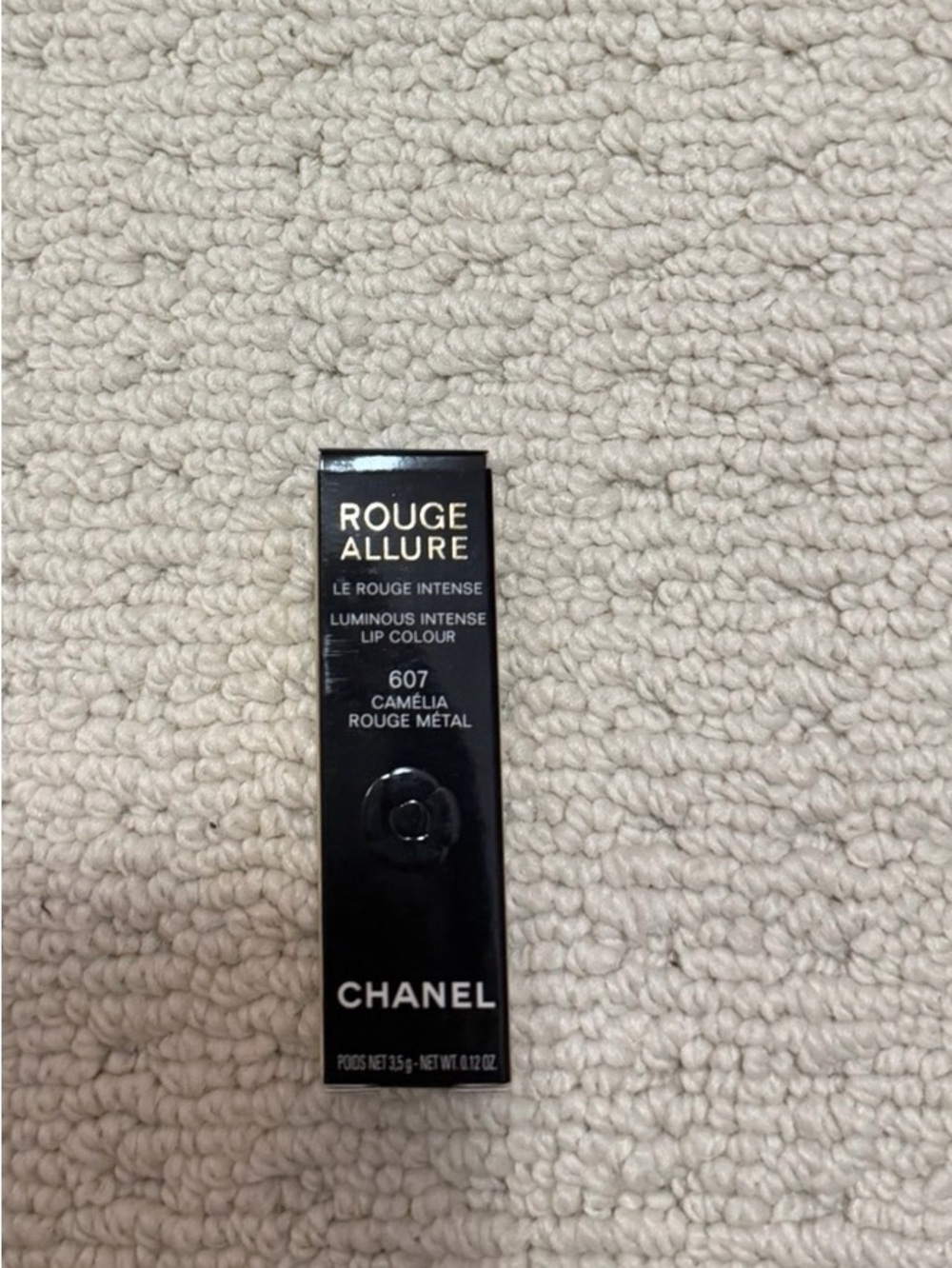 CHANEL Rouge Allure 607 Camélia Rouge Metal - Metallic Pink